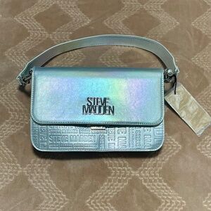 Steve Madden silver crossbody purse